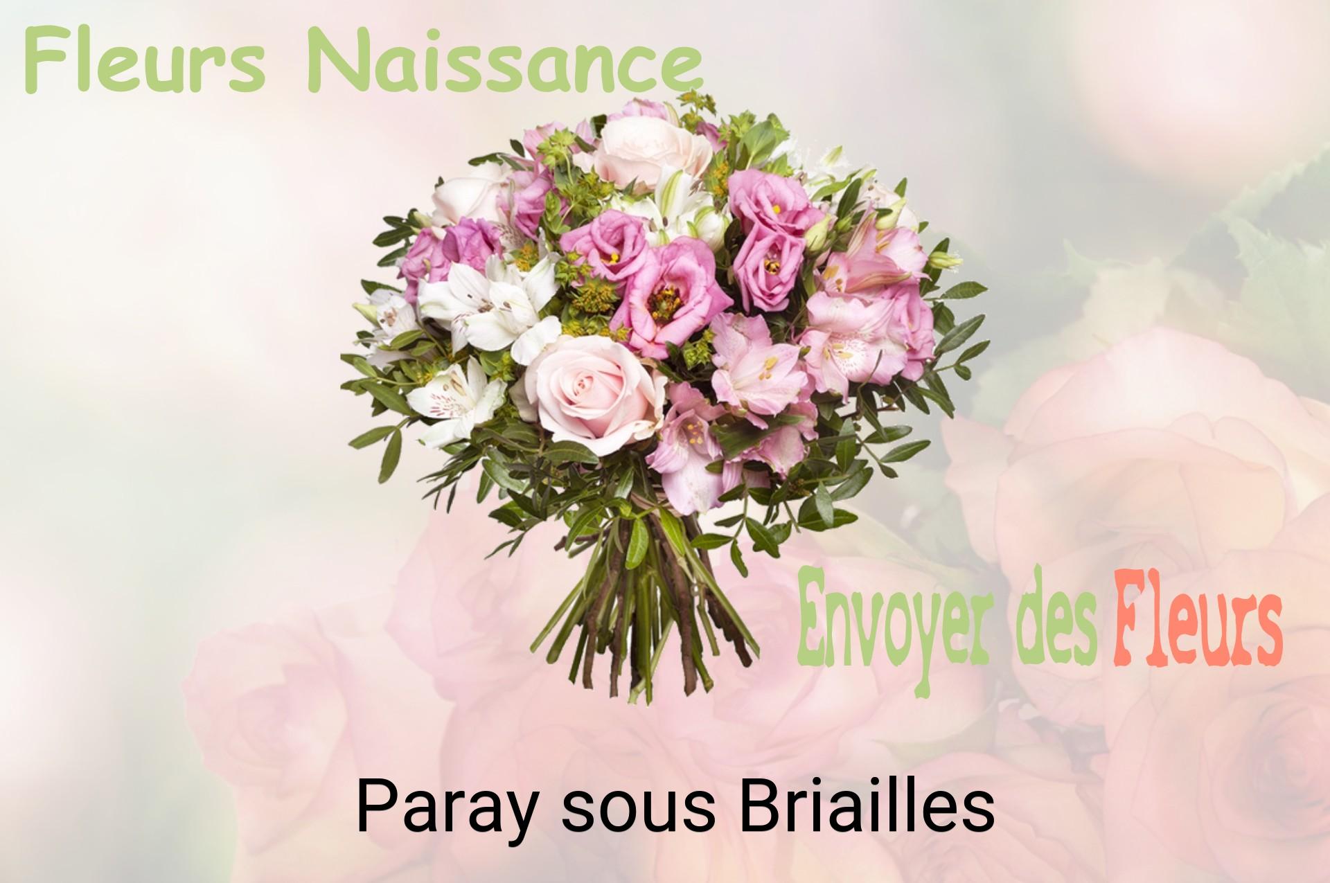Bouquet de fleurs de naissance livré à Paray-sous-Briailles